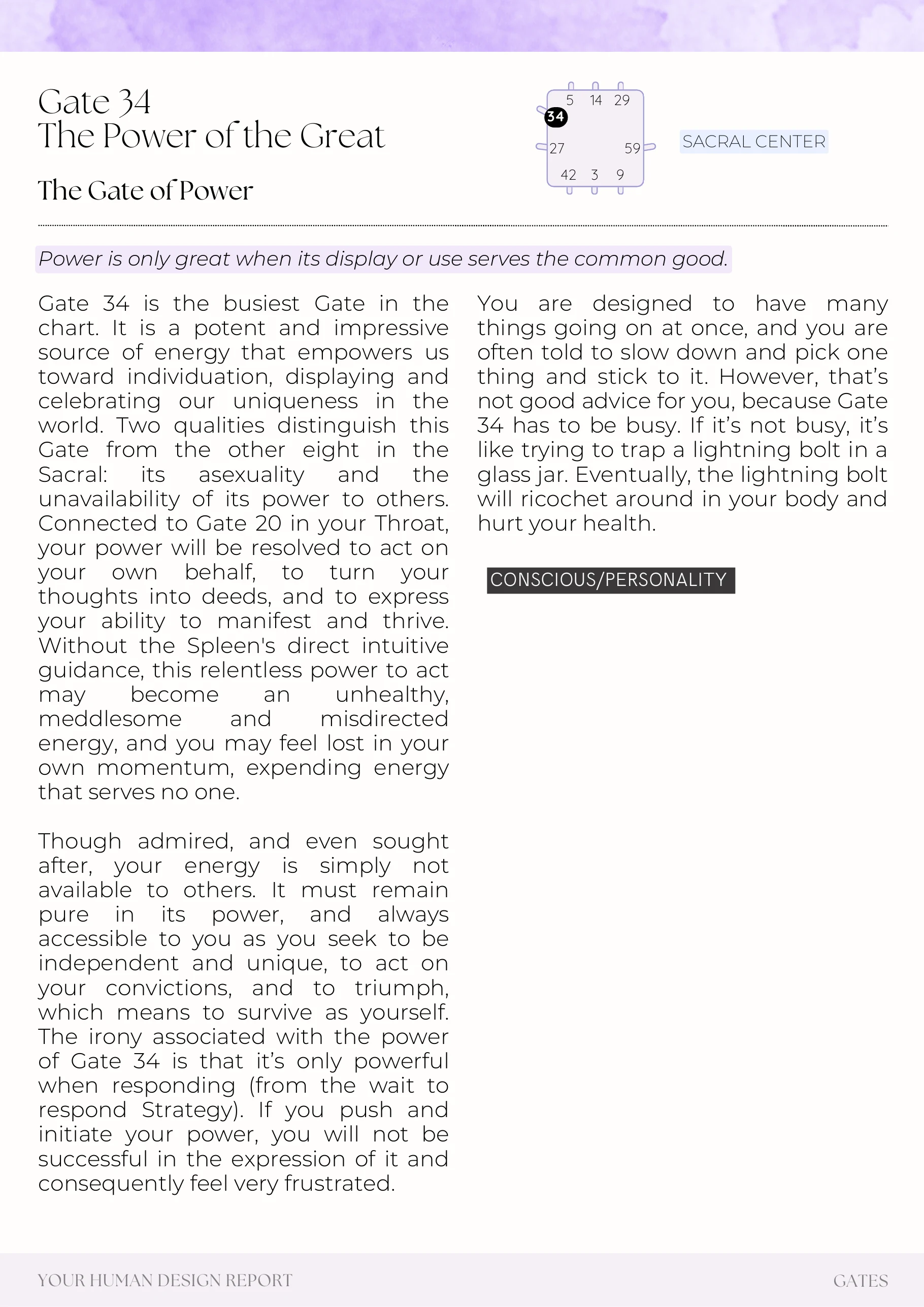 Example report page 67