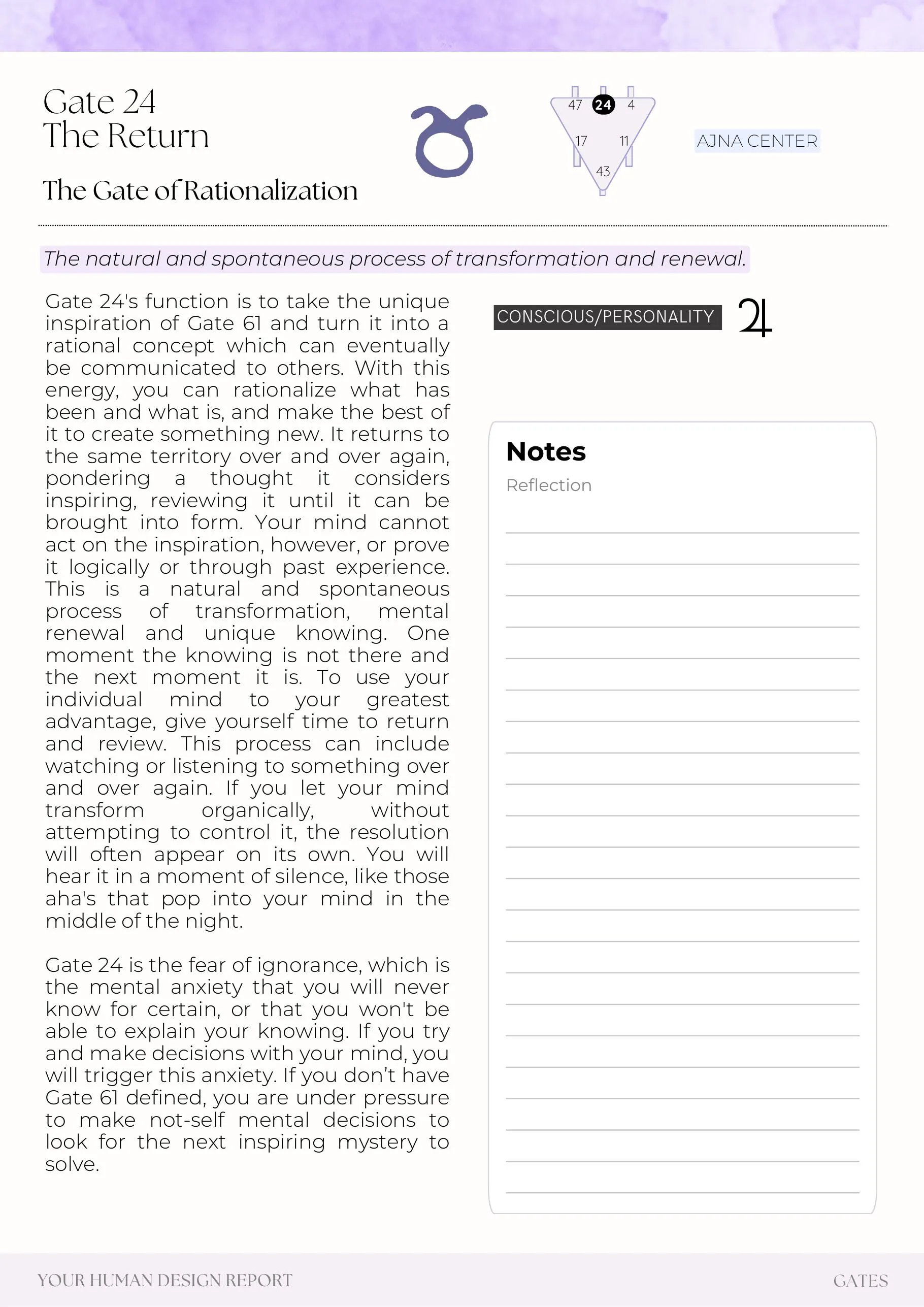 Example report page 70