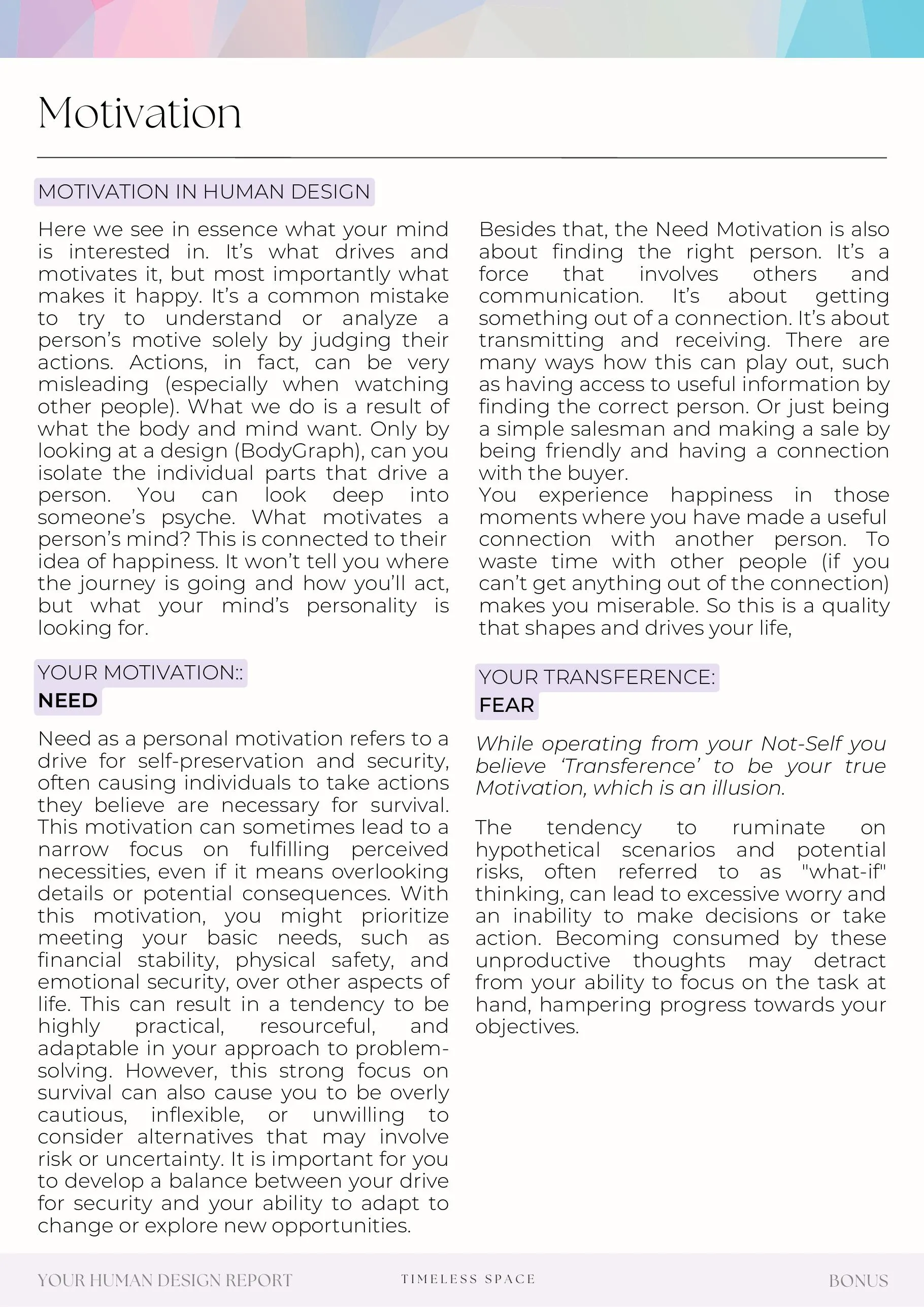 Example report page 95