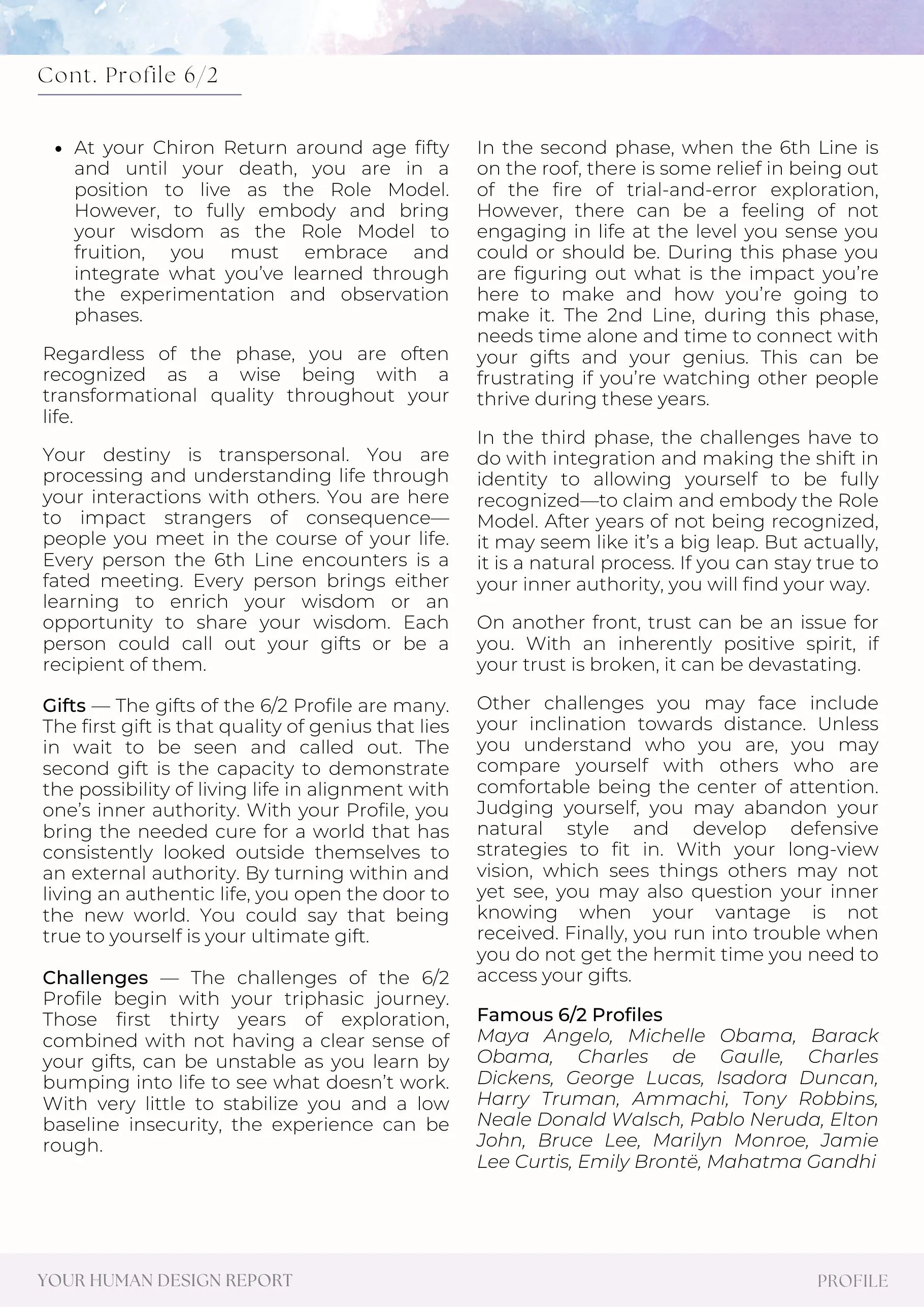 Example report page 13
