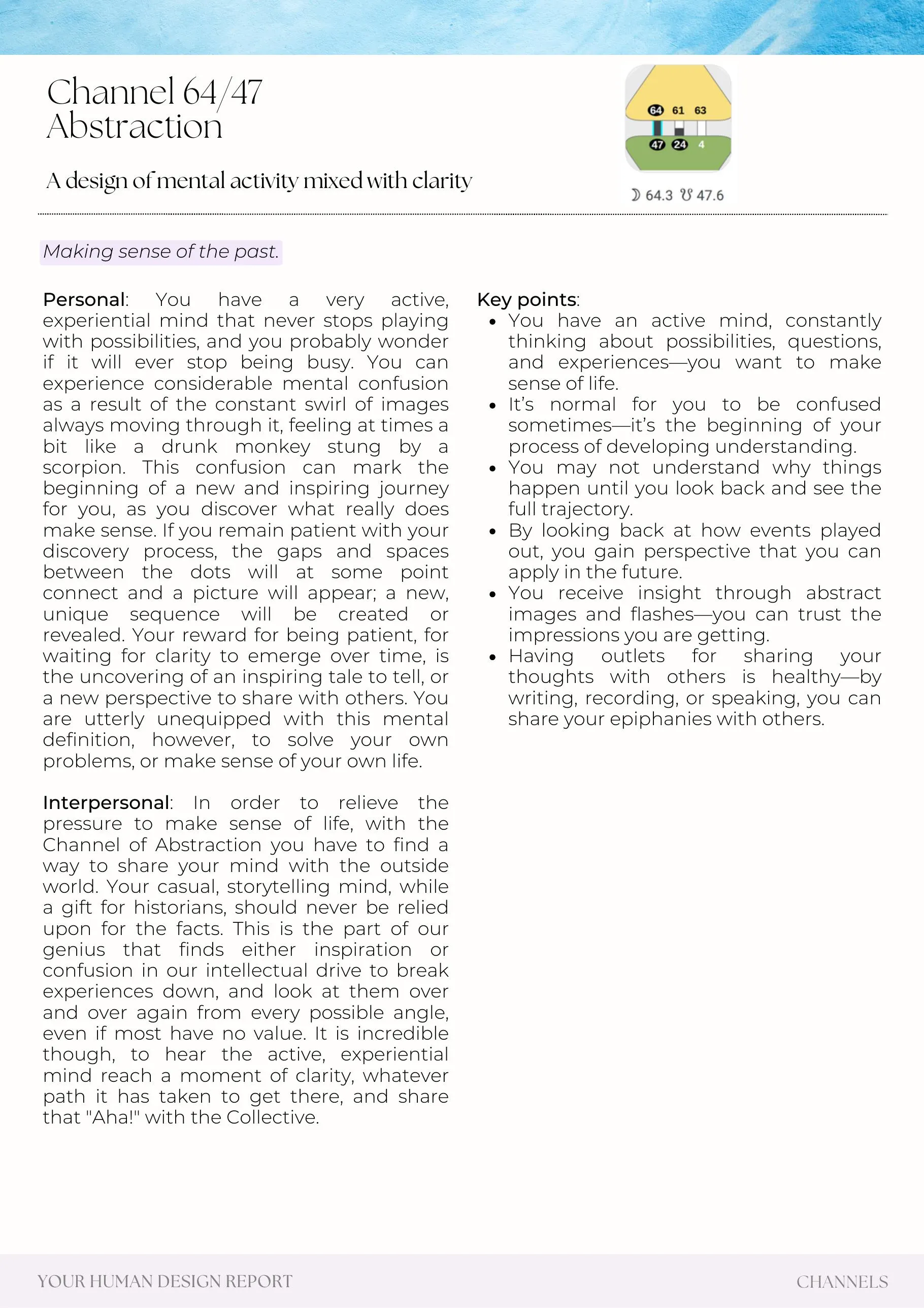 Example report page 58