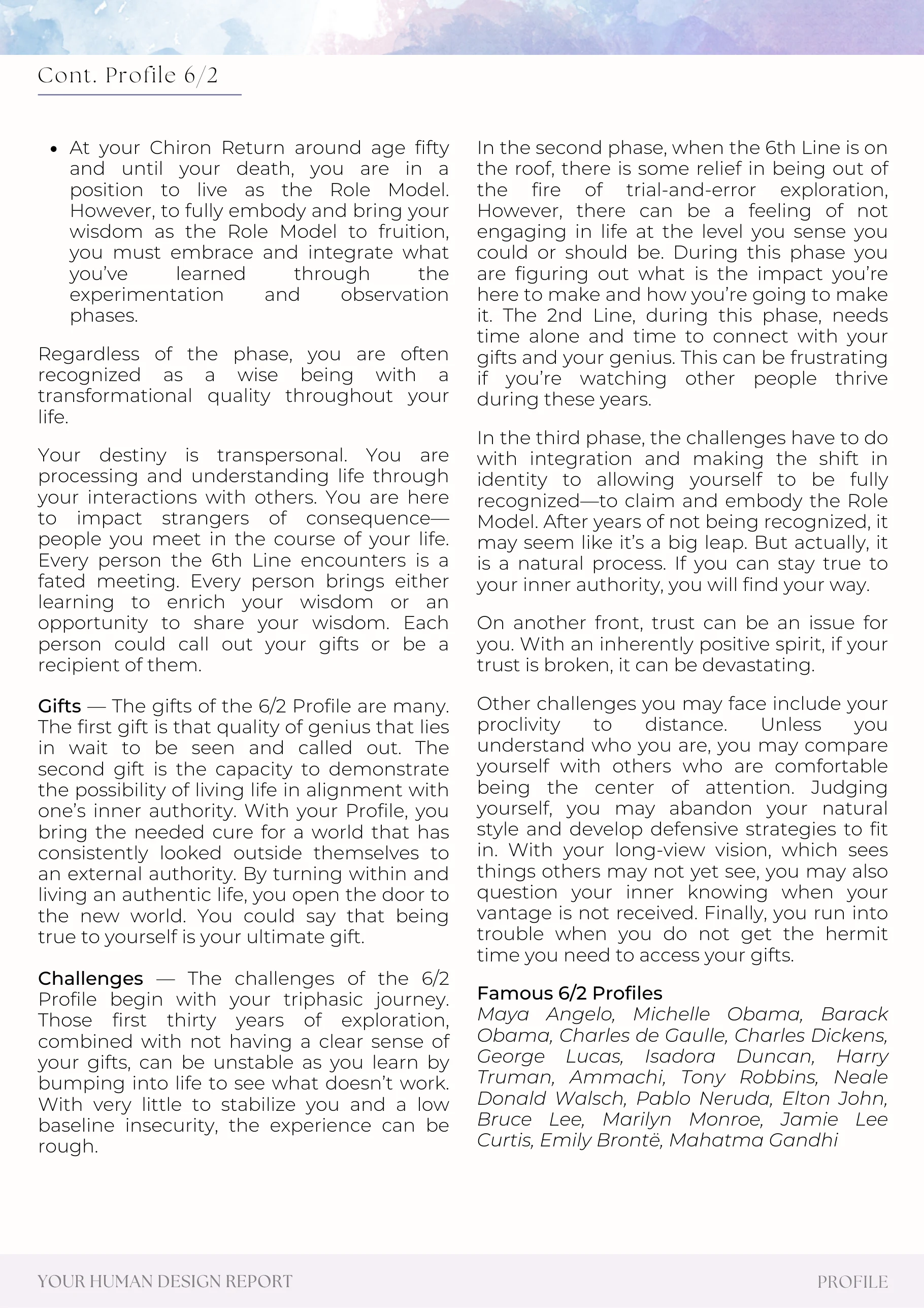 Example report page 13
